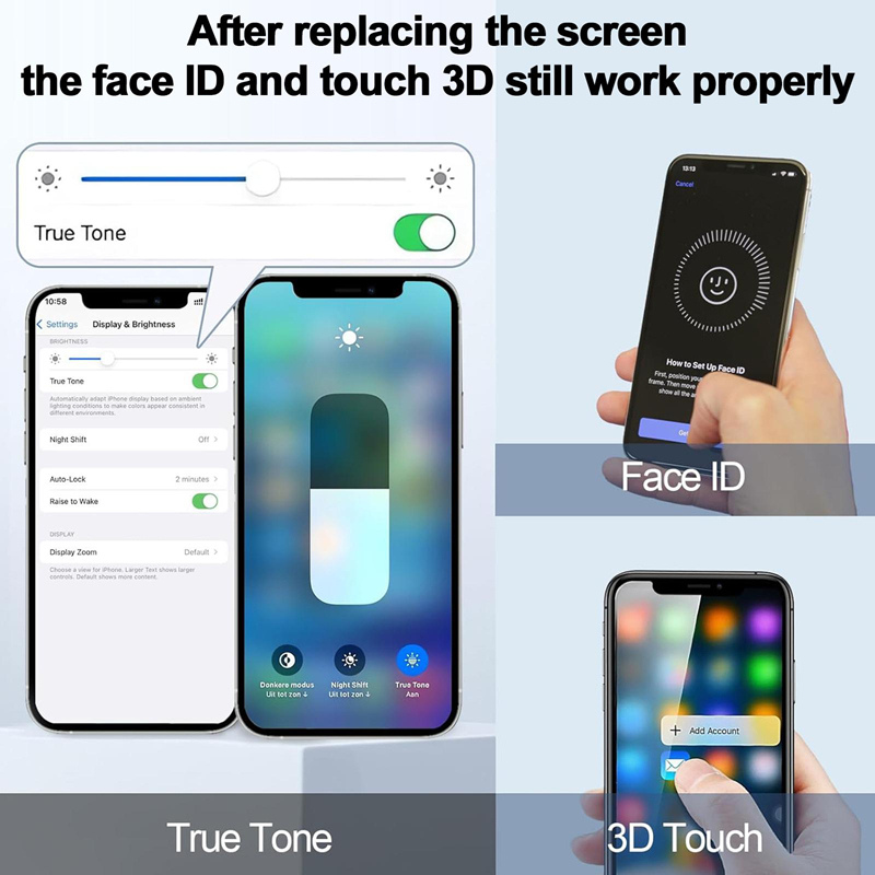 Screen Replacement for iPhone 16 Plus IC Removable Version JK Black Incell
