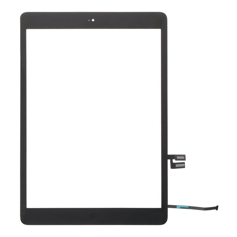 Touch Screen + Touch Screen Adhesive with Home Button Flex Cable+Dustproof Cotton for iPad 10.2 2019(iPad 7th) Black HQ