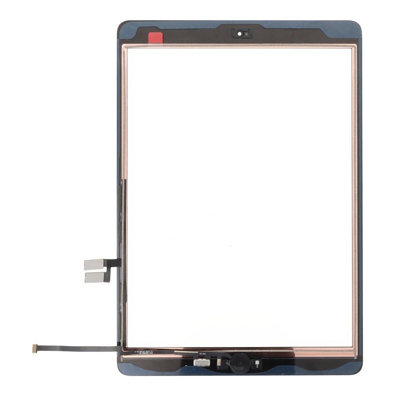 Touch Screen + Touch Screen Adhesive with Home Button Flex Cable+Dustproof Cotton for iPad 10.2 2019(iPad 7th) Black HQ