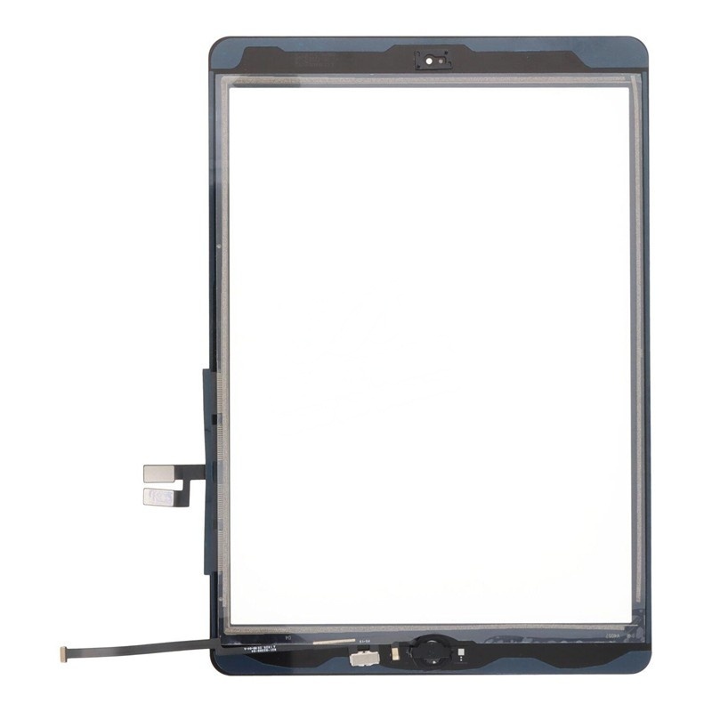 Touch Screen + Touch Screen Adhesive with Home Button Flex Cable+Dustproof Cotton for iPad 10.2 2019(iPad 7th) Black OEM