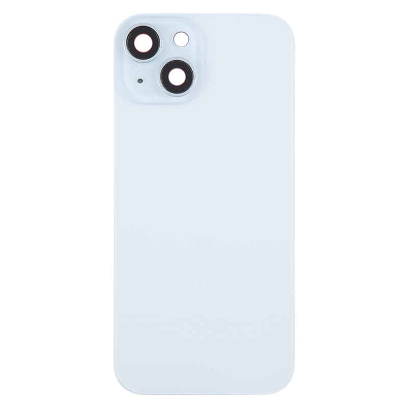 Battery Door + Back Camera Lens and Bezel with Magnetism Ring+Metal Plate for iPhone 15 Plus without Logo OEM
