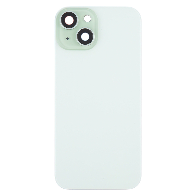 Battery Door + Back Camera Lens and Bezel with Magnetism Ring+Metal Plate for iPhone 15 Plus without Logo OEM
