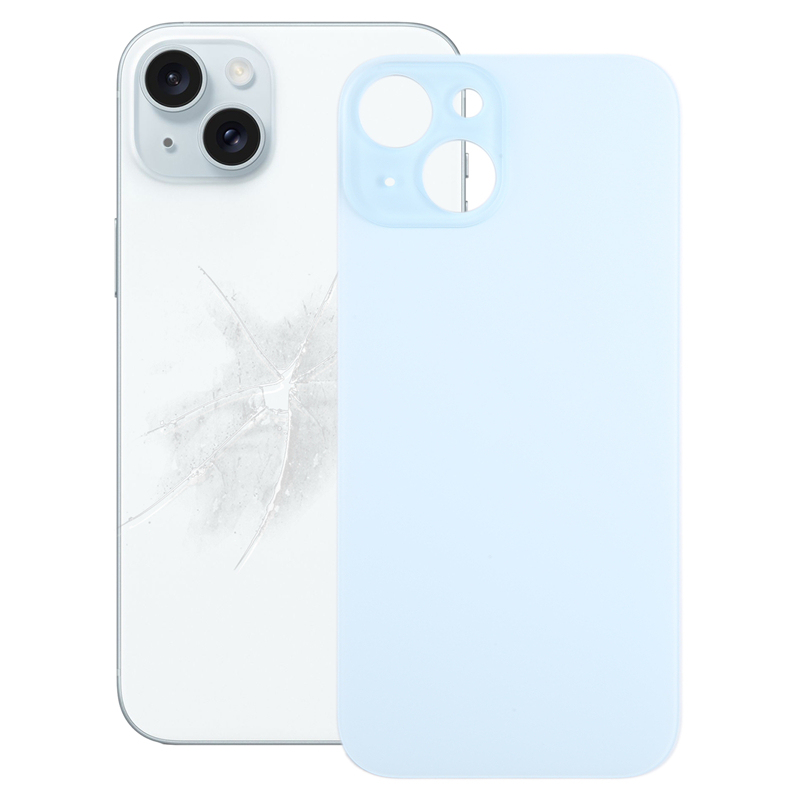 Battery Door for iPhone 15 Large Hole Blue OEM