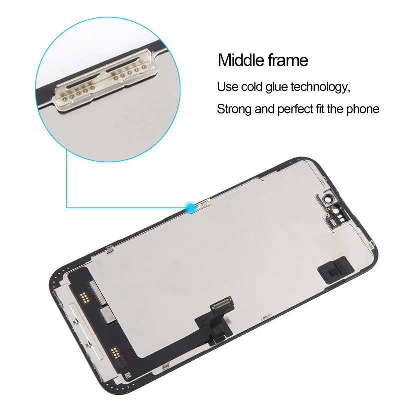 Screen Replacement for iPhone 15 Plus Black Original Pulled