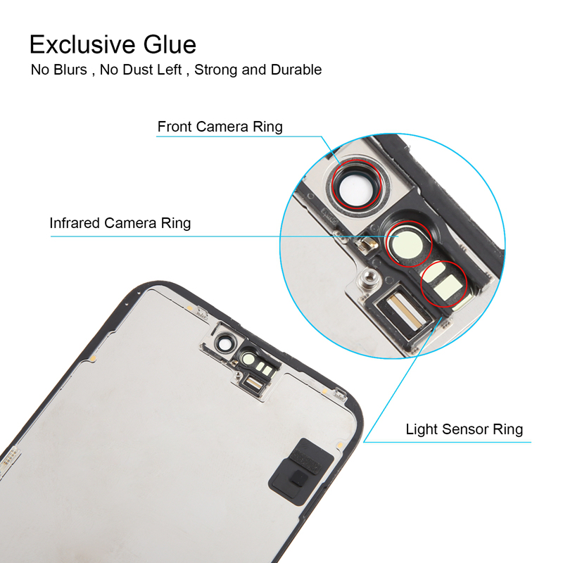 Screen Replacement for iPhone 15 Plus RJ Soft OLED Black HQ