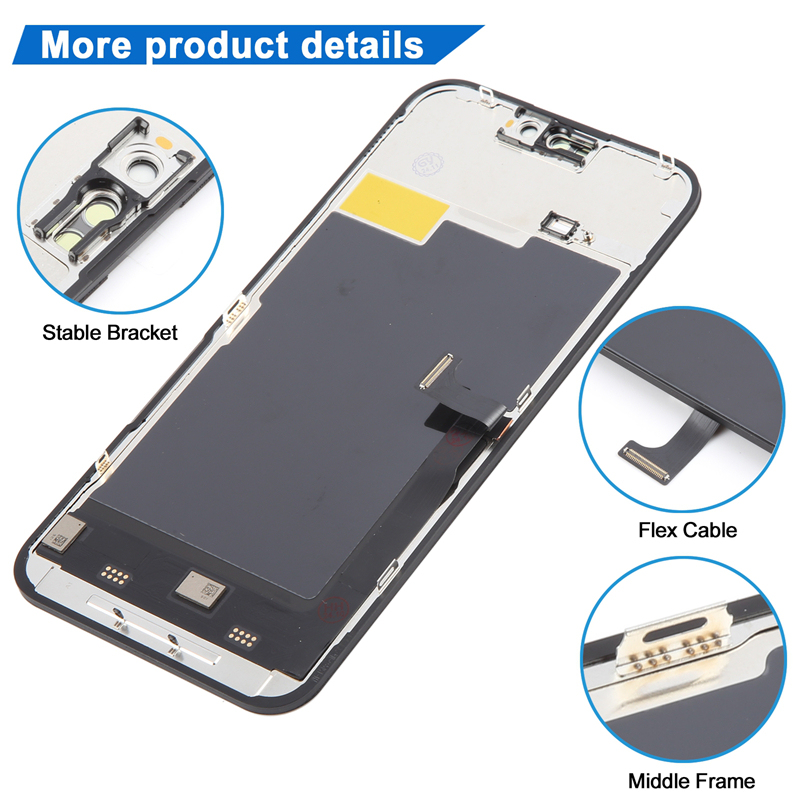 Screen Replacement for iPhone 15 Pro Max IC Removable Version JK Black Incell