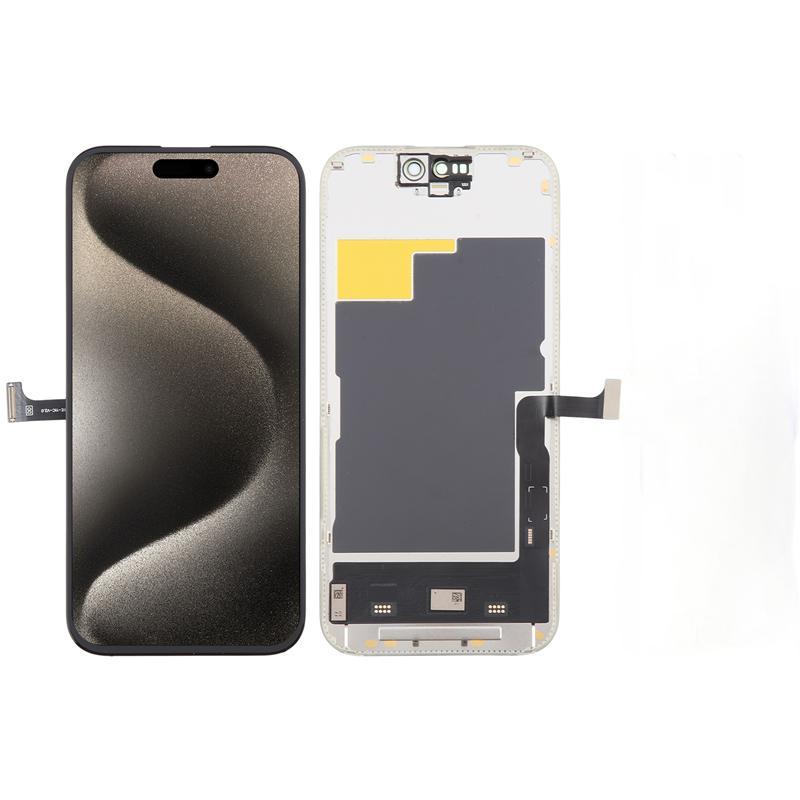 Screen Replacement for iPhone 15 Pro IC Removable Version DD 120Hz Soft OLED Black HQ