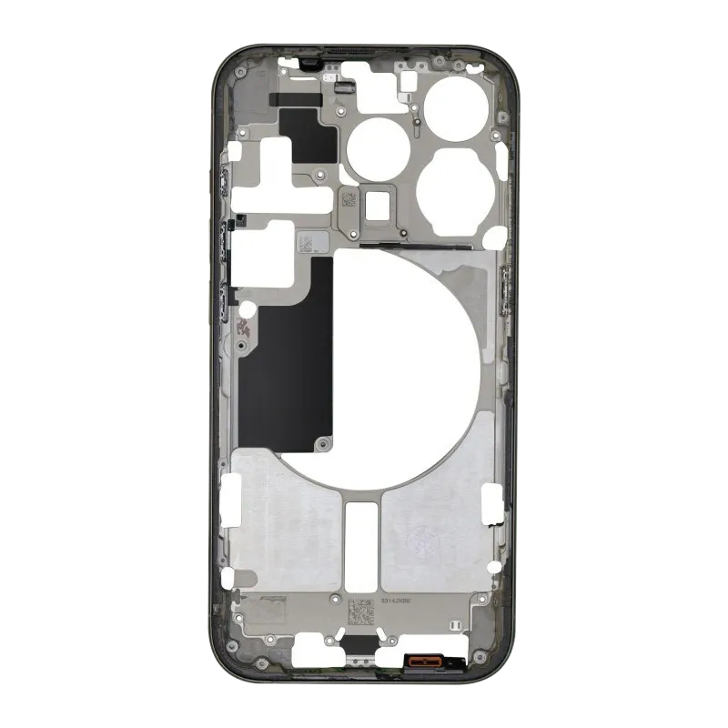 Middle Frame with Side Buttons + SIM Card Tray for iPhone 15 Pro A2848 USA Version Black Titanium OEM