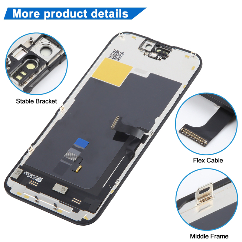Screen Replacement for iPhone 15 Pro IC Removable Version JK Black Incell