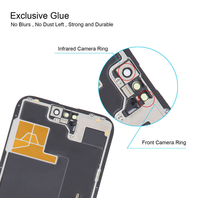 Screen Replacement for iPhone 14 Pro Max IC Removable Version GX Hard OLED Black HQ