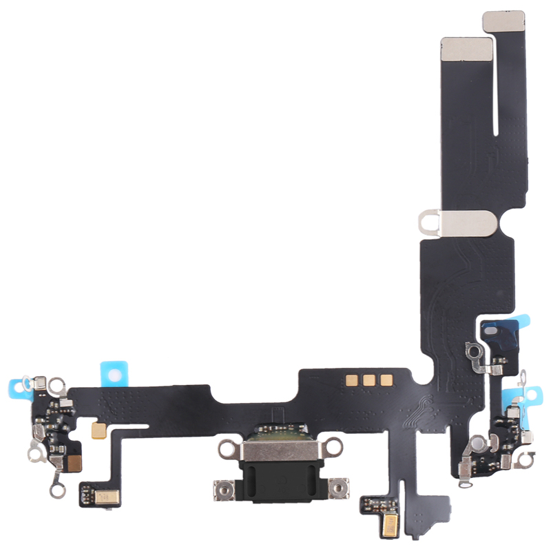 Charging Port Flex Cable for iPhone 14 Plus Black HQ