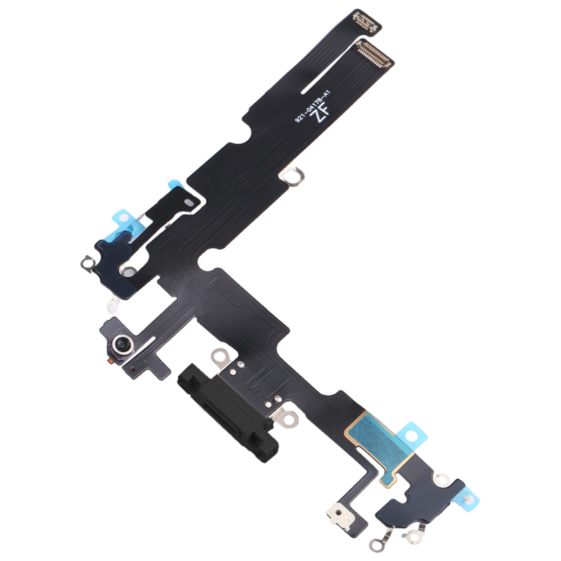 Charging Port Flex Cable for iPhone 14 Plus Black HQ