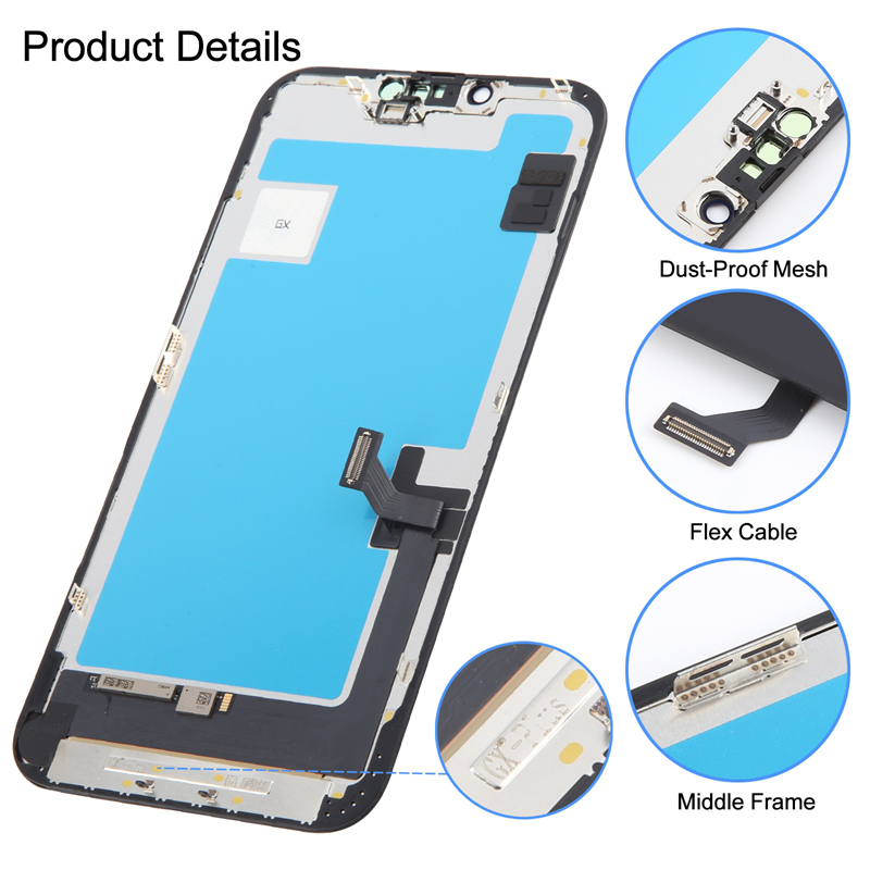 Screen Replacement for iPhone 14 Plus IC Removable Version GX Soft OLED Black HQ