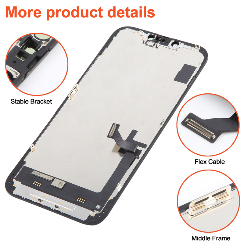 Screen Replacement for iPhone 14 Plus RJ Black Incell