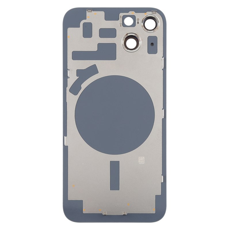 Battery Door + Back Camera Lens and Bezel with Magnetism Ring+Metal Plate for iPhone 14 HQ
