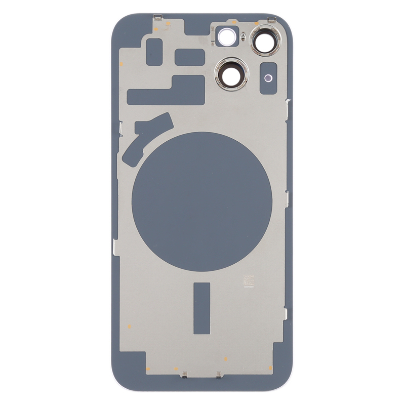 Battery Door + Back Camera Lens and Bezel with Magnetism Ring+Metal Plate for iPhone 14 HQ