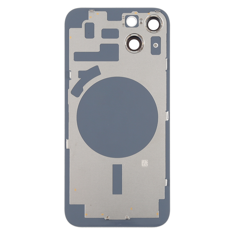 Battery Door + Back Camera Lens and Bezel with Magnetism Ring+Metal Plate for iPhone 14 HQ