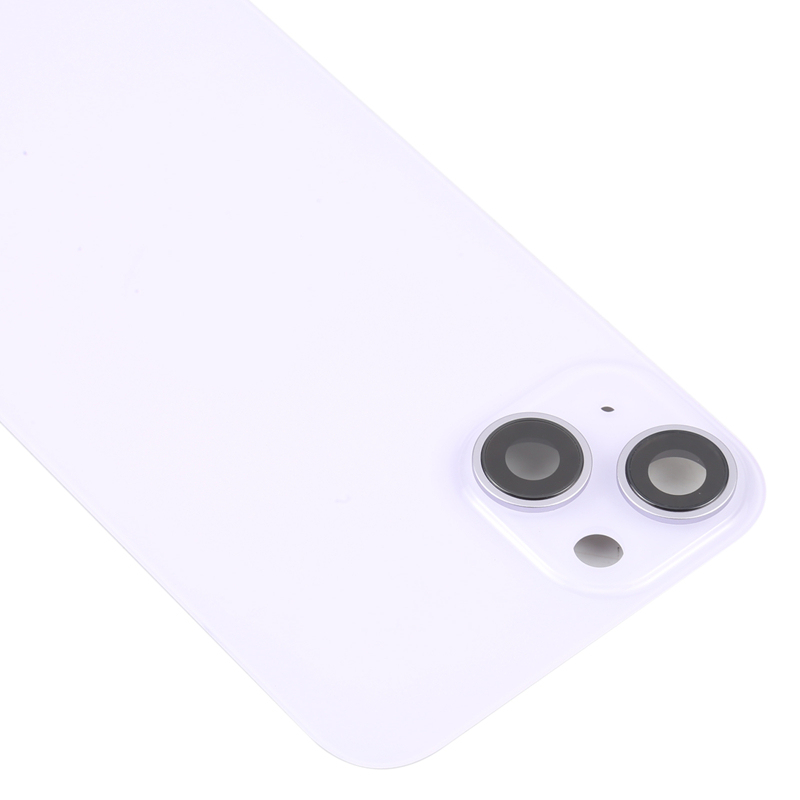 Battery Door + Back Camera Lens and Bezel with Magnetism Ring+Metal Plate for iPhone 14 HQ