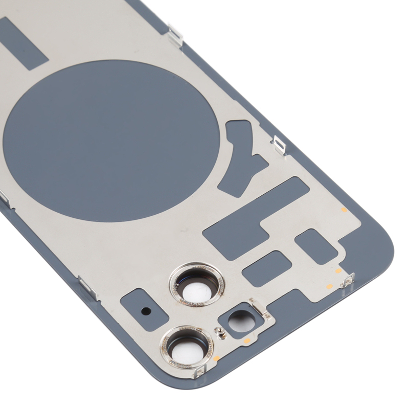 Battery Door + Back Camera Lens and Bezel with Magnetism Ring+Metal Plate for iPhone 14 HQ