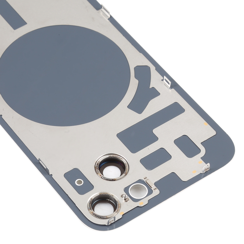 Battery Door + Back Camera Lens and Bezel with Magnetism Ring+Metal Plate for iPhone 14 HQ