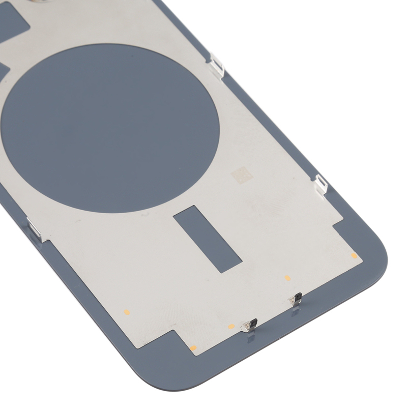 Battery Door + Back Camera Lens and Bezel with Magnetism Ring+Metal Plate for iPhone 14 Plus Black HQ