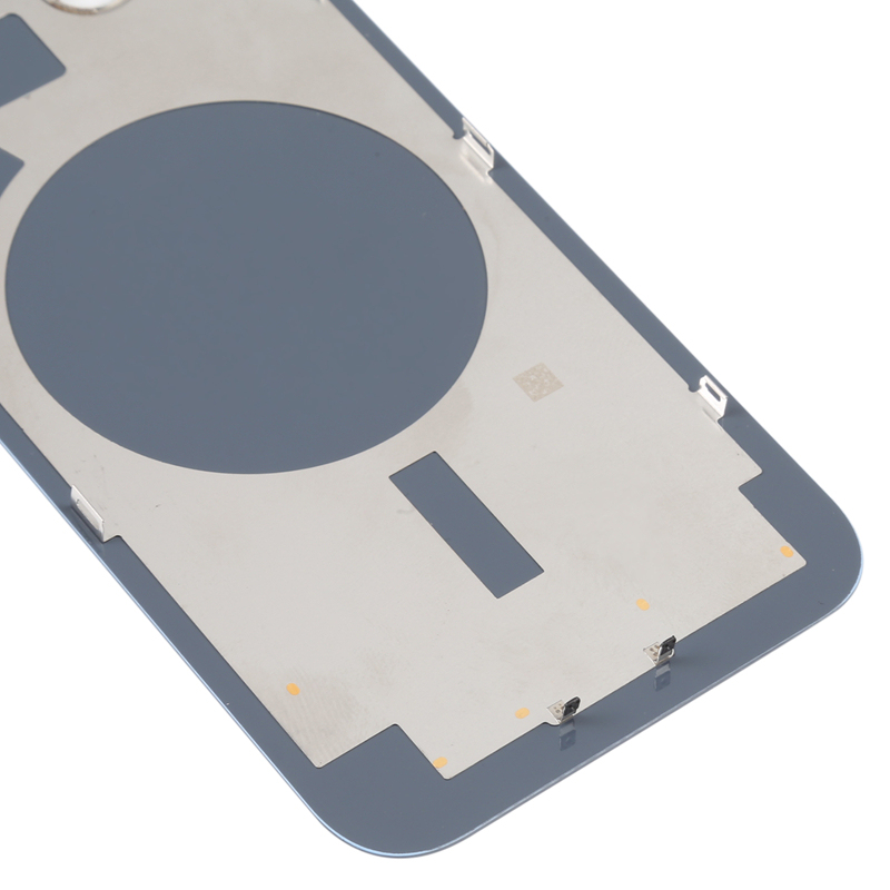 Battery Door + Back Camera Lens and Bezel with Magnetism Ring+Metal Plate for iPhone 14 Plus Black HQ