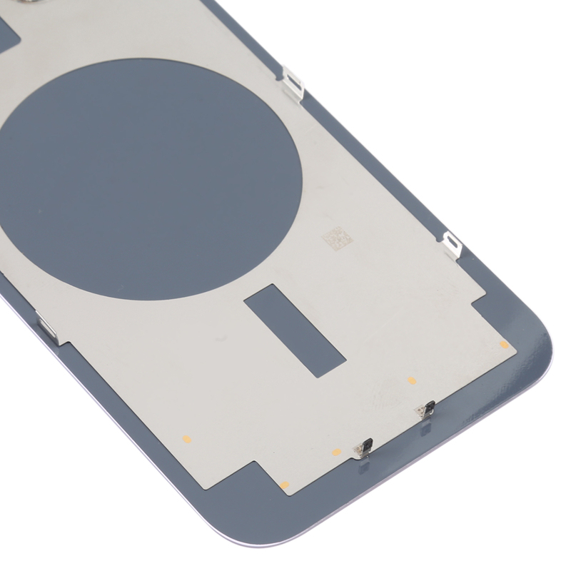 Battery Door + Back Camera Lens and Bezel with Magnetism Ring+Metal Plate for iPhone 14 Plus Black HQ