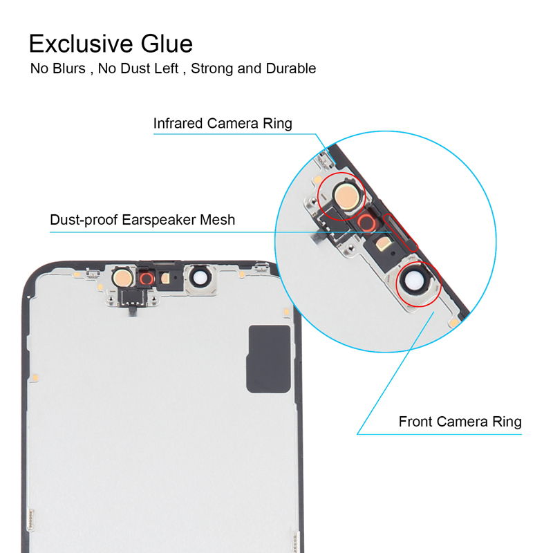Screen Replacement for iPhone 14 GX Hard OLED Black HQ