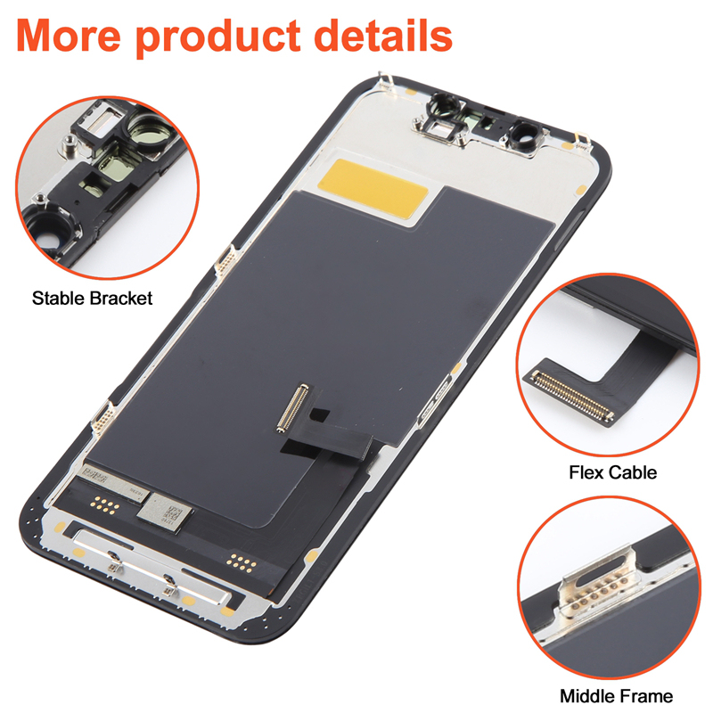Screen Replacement for iPhone 13 Mini 5.4" IC Removable Version RJ Black Incell