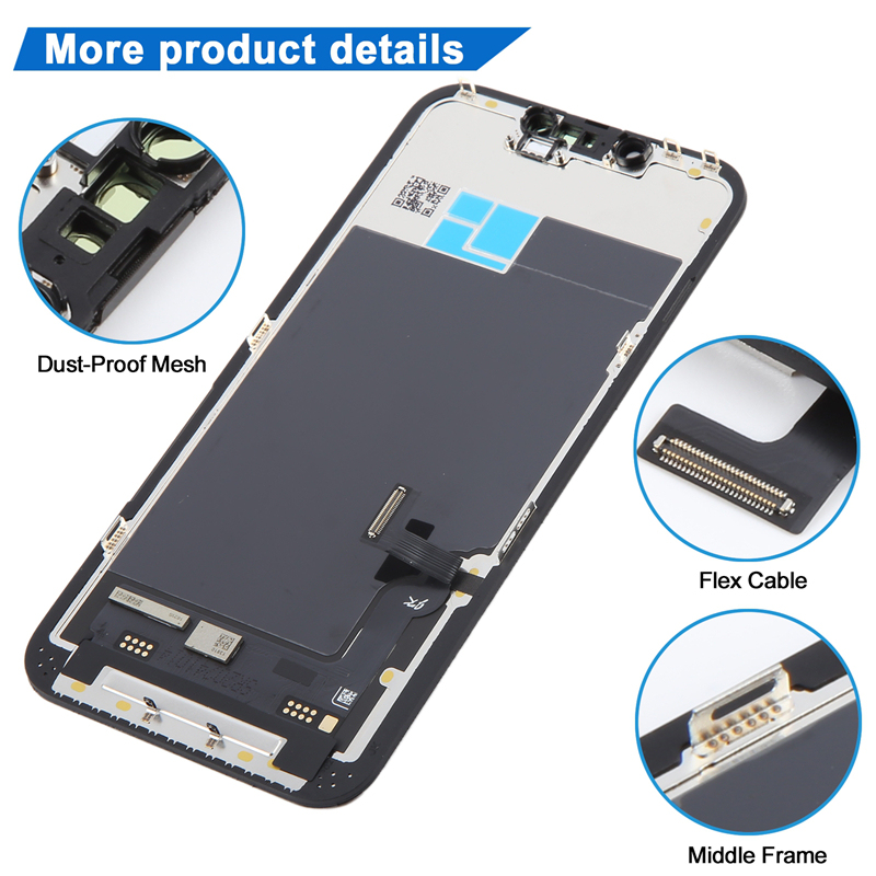 Screen Replacement for iPhone 13 6.1" IC Removable Version JK Black Incell
