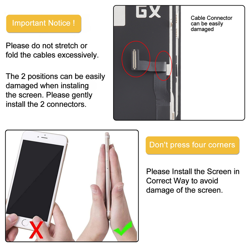 Screen Replacement for iPhone 13 Pro 6.1" GX Hard OLED Black HQ