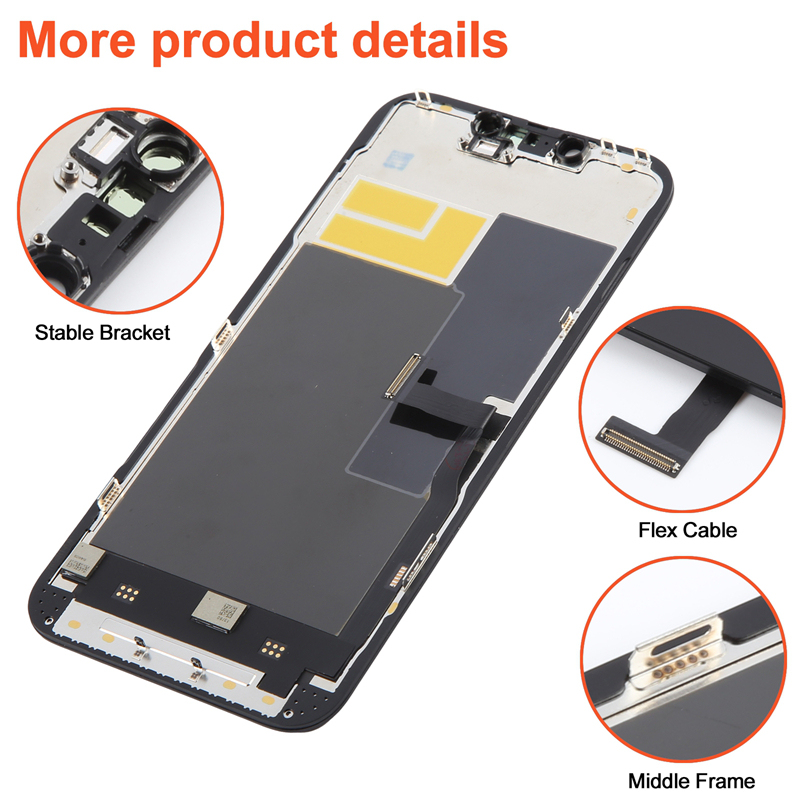 Screen Replacement for iPhone 13 Pro 6.1" IC Removable Version RJ Black Incell