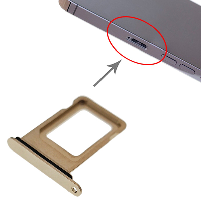 SIM Card Tray for iPhone 13 Pro 6.1"/13 Pro Max 6.7" Single Card Version Gold Ori