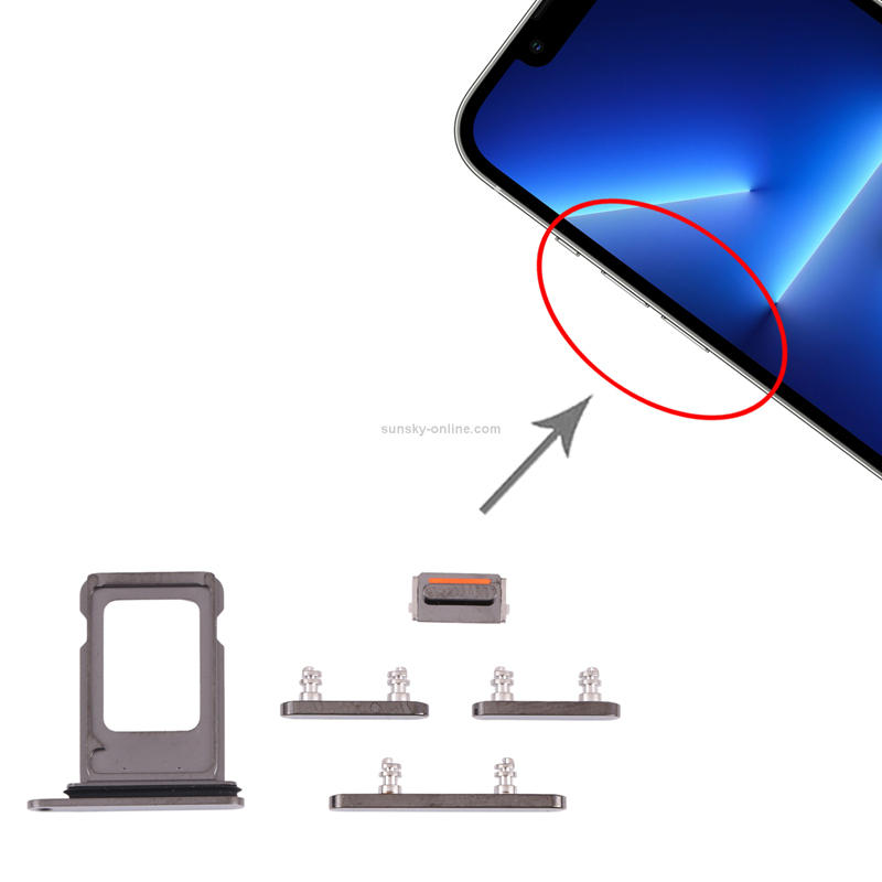 SIM Card Tray for iPhone 13 Pro 6.1"/13 Pro Max 6.7" Dual Card Version Blue Ori