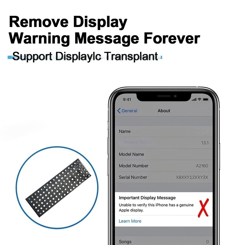 Screen Replacement for iPhone 13 Pro Max 6.7" IC Removable Version JK Black Incell
