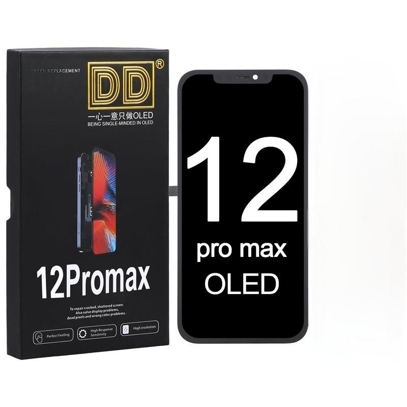 Screen Replacement for iPhone 12 Pro Max IC Removable Version DD Hard OLED Black HQ