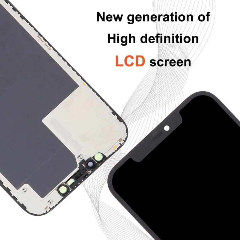 Screen Replacement for iPhone 12 Pro Max RJ Black Incell