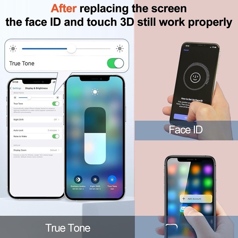 Screen Replacement for iPhone 12 Pro Max RJ Black Incell