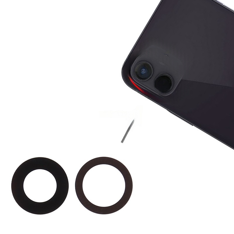 Back Camera Lens for iPhone 12/12 Mini Black Ori 2pcs in one set