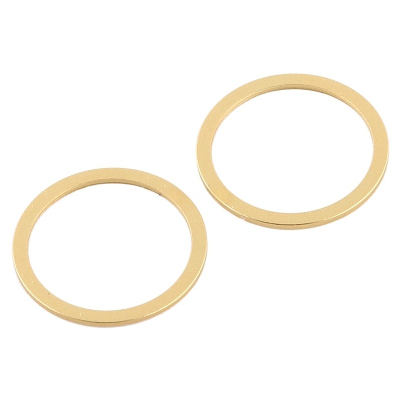 No Need Grinding Rear Camera iron Ring Bezel for iPhone 12/12 Mini OEM 2pcs in one set