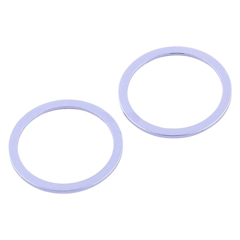 No Need Grinding Rear Camera iron Ring Bezel for iPhone 12/12 Mini OEM 2pcs in one set