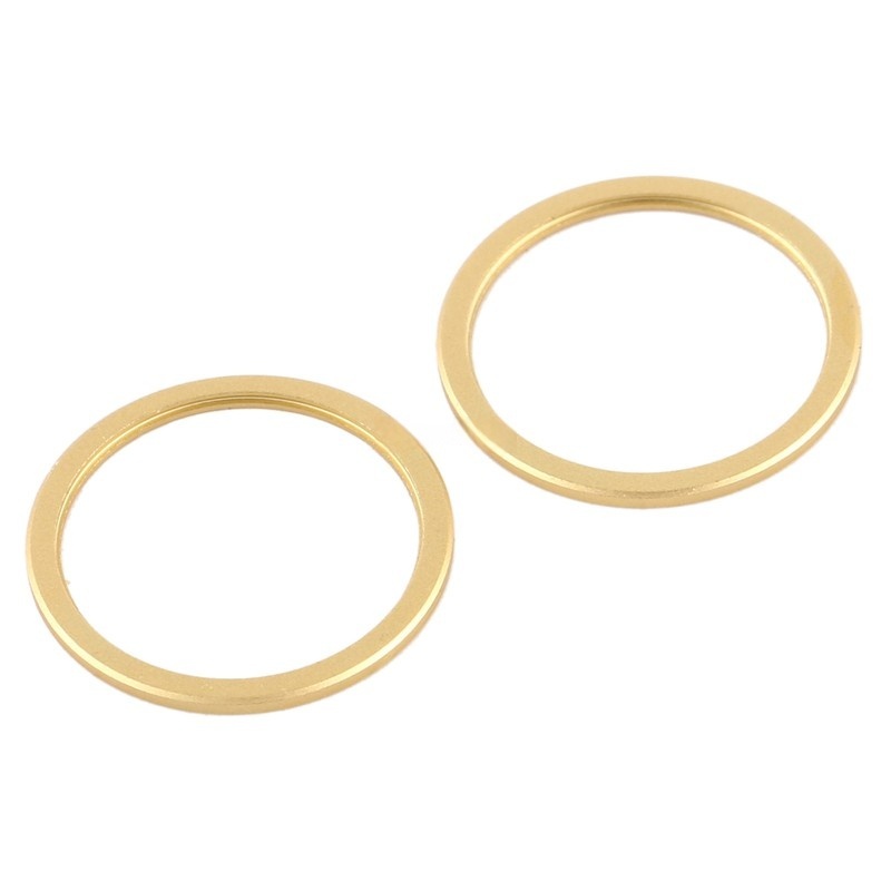 No Need Grinding Rear Camera iron Ring Bezel for iPhone 12/12 Mini OEM 2pcs in one set