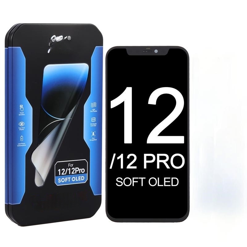 Screen Replacement for iPhone 12/12 Pro IC Removable Version JK Soft OLED Black HQ