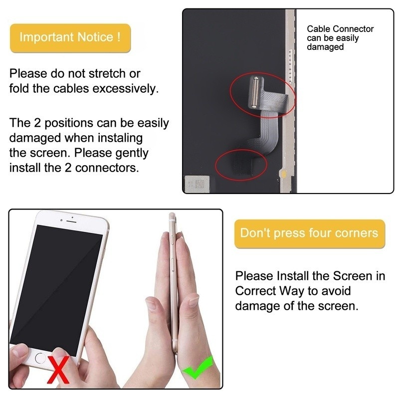 Screen Replacement for iPhone 12 Mini GX Hard OLED Black HQ