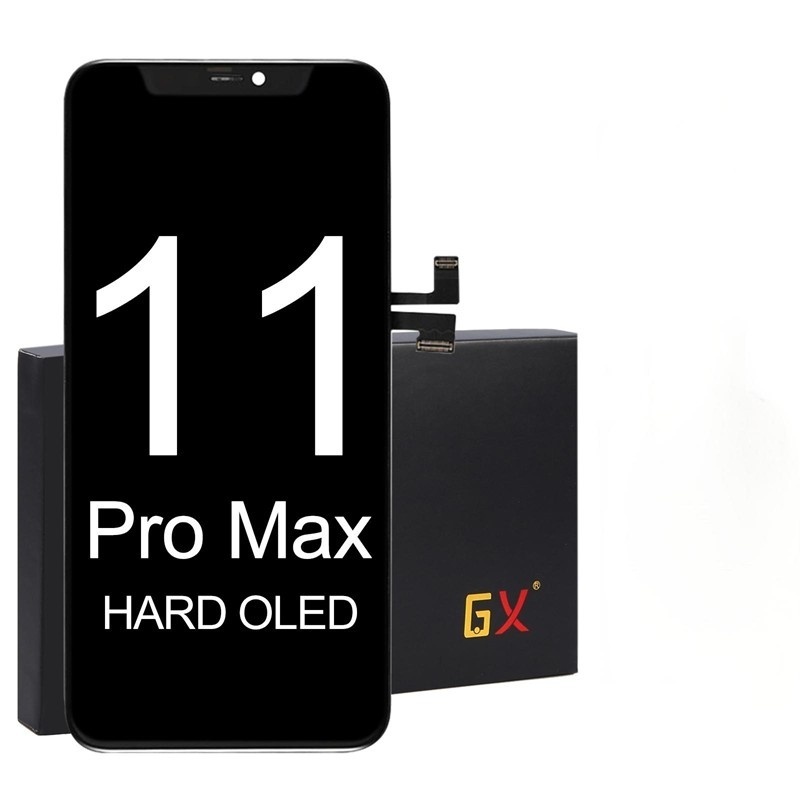 Screen Replacement for iPhone 11 Pro Max IC Removable Version GX Hard OLED Black HQ