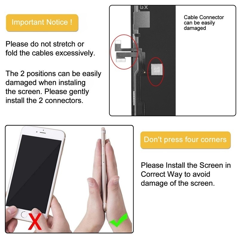 Screen Replacement for iPhone 11 Pro IC Removable Version GX Hard OLED Black HQ