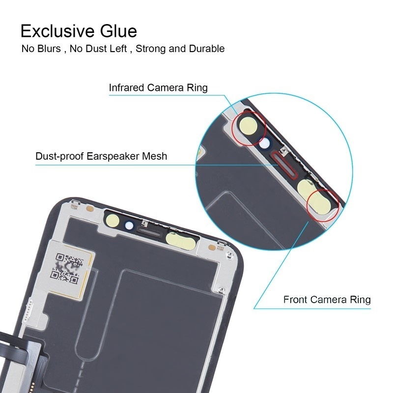 Screen Replacement for iPhone 11 Pro IC Removable Version Hard OLED Black HQ
