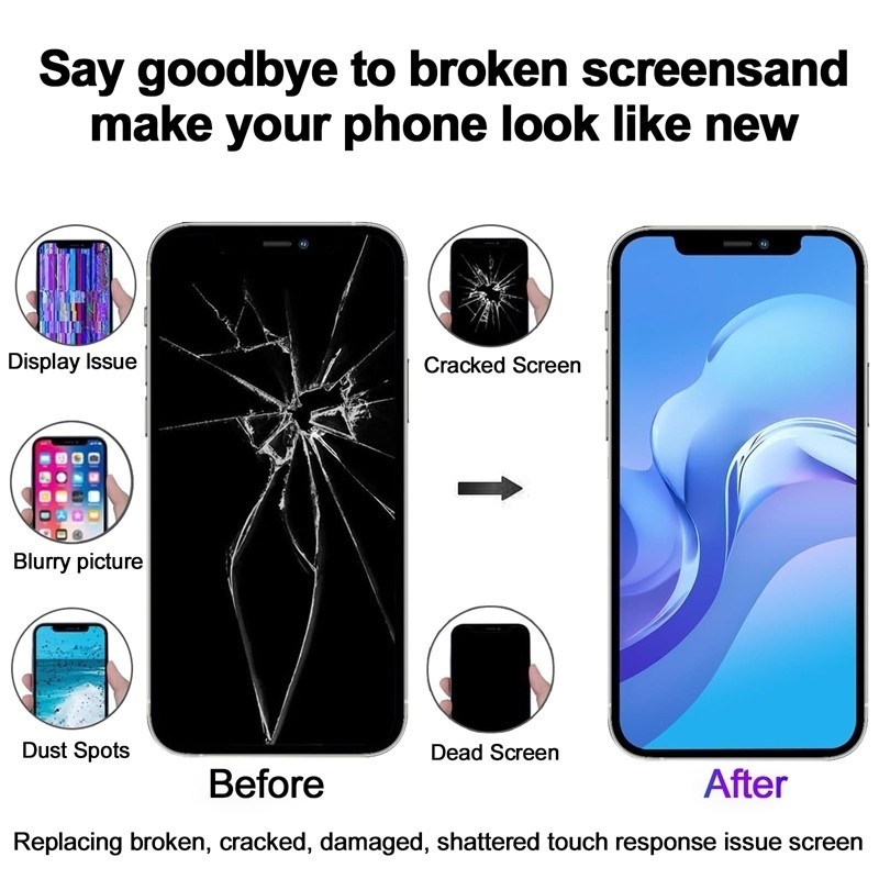 Screen Replacement for iPhone 11 IC Removable Version RJ Black Incell