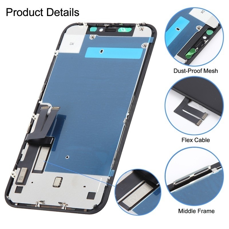 Screen Replacement for iPhone 11 GX Black Incell