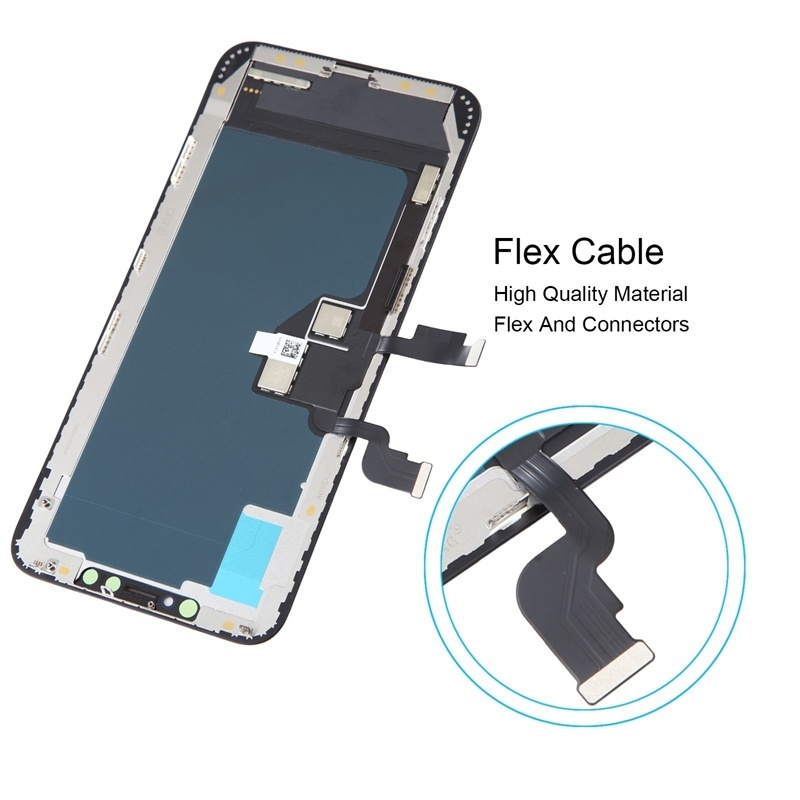Screen Replacement for iPhone XS Max Soft OLED Black HQ